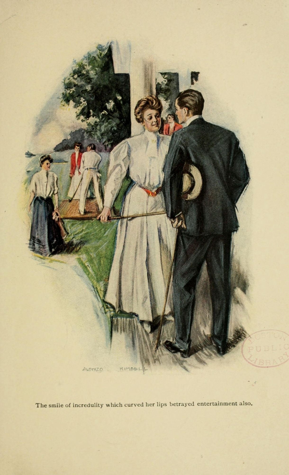 The Orchid 1905 Golf Canvas Art - Alonzo Kimball (18 x 24)