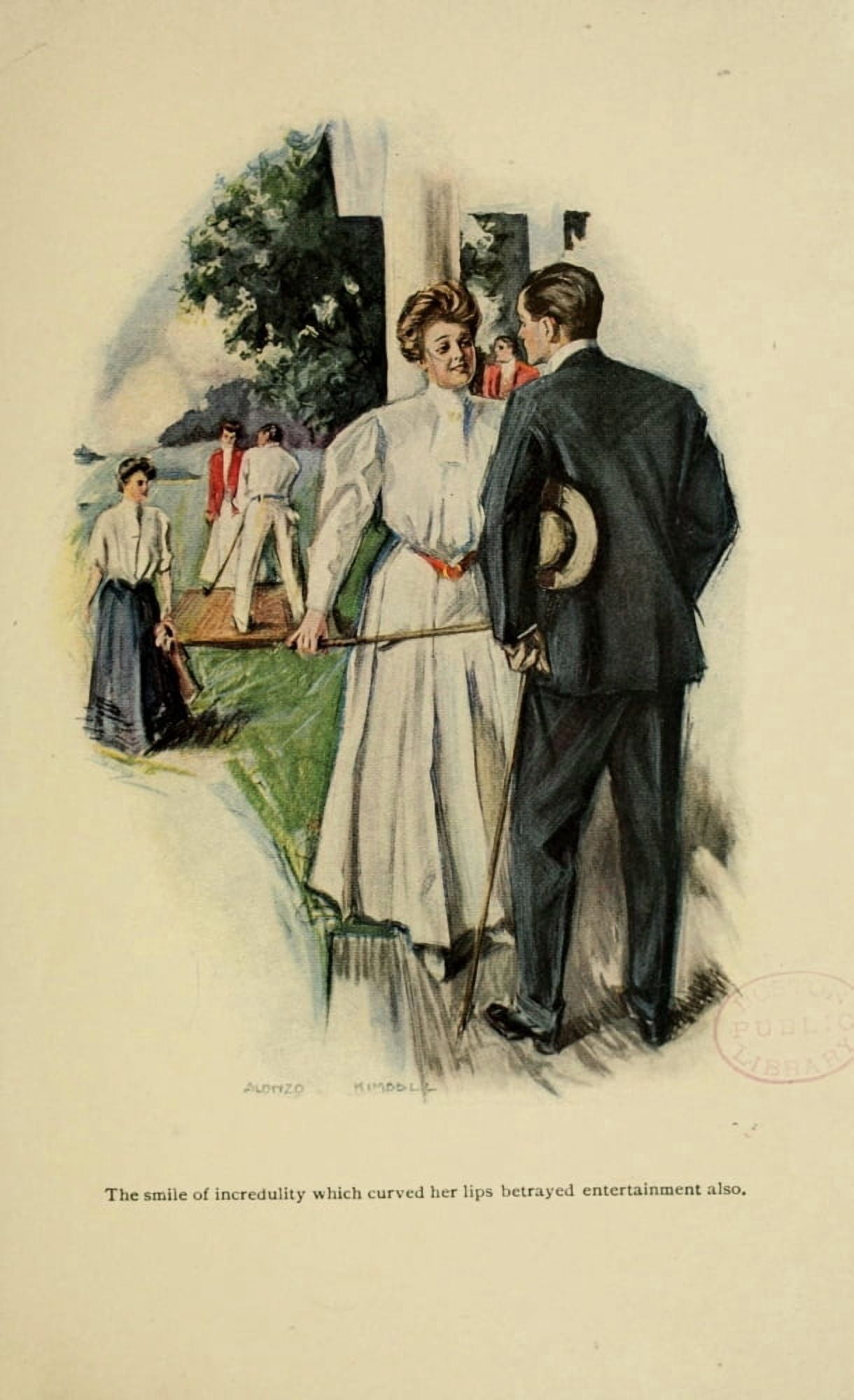 The Orchid 1905 Golf Canvas Art - Alonzo Kimball (24 x 36)
