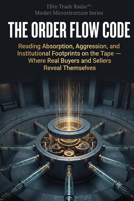 The Order Flow Code: Reading Absorption, Aggression, and Institutional Footprints on the Tape Where Real Buyers and Sell, (Paperback)