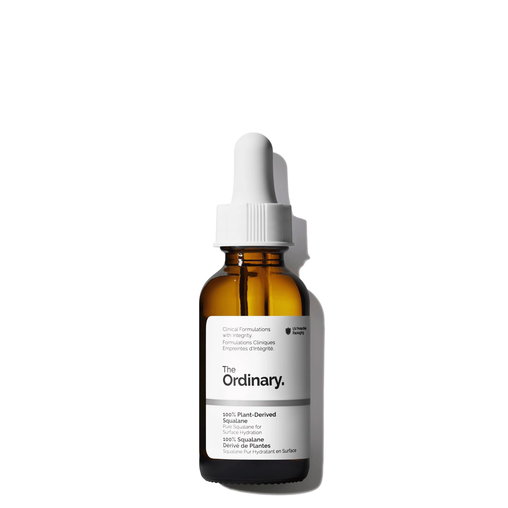 The Ordinary 100% Plant-Derived YYF14 Squalane, for Skin and Hair, Lightweight Hydration, and Moisture Barrier Support, 1 Fl Oz
