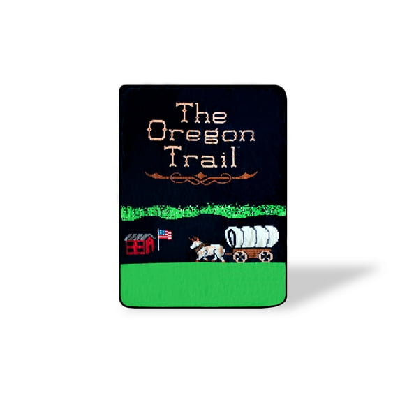 The Oregon Trail Video Game Large Fleece Throw Blanket | 60 x 45 Inches