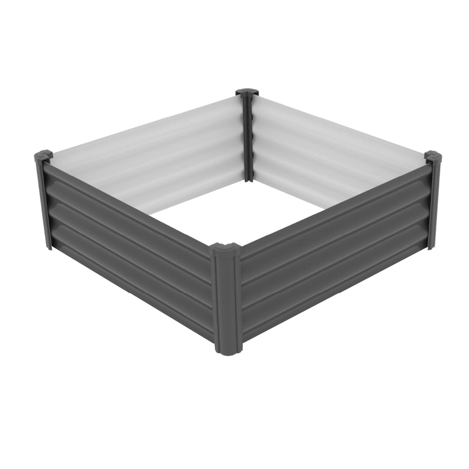 The Organic Garden Co 4' W x 4' L x 1' H Metal Square Garden