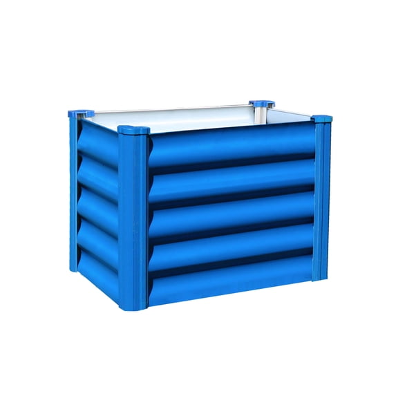 The Organic Garden Co. Hakea 1.8' x 1' x 1.3' Metal Kids Garden Bed - Blue