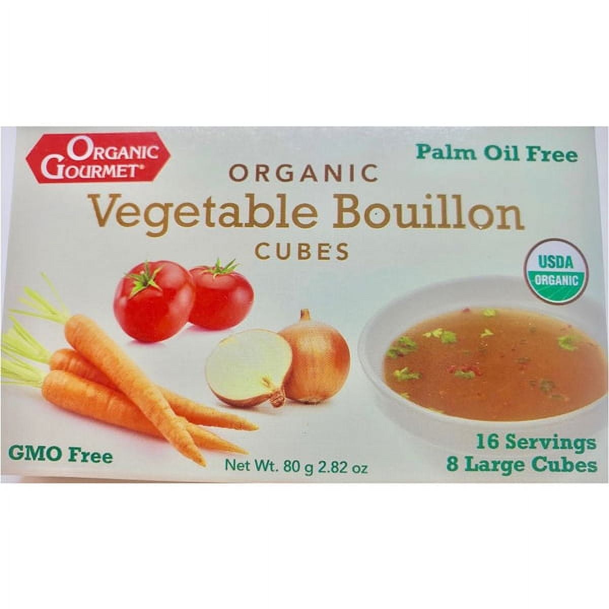 The Organic Gourmet Vegetable Bouillon Cubes 8 Cubes