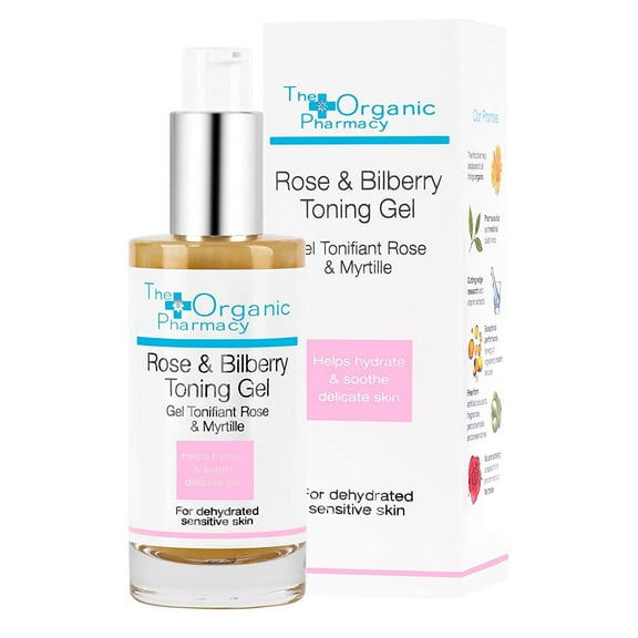 The Organic Pharmacy Rose & Bilberry Toning Gel, 1.7 Ounce