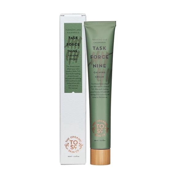 The Organic Skin Co Task Force Nine Turmeric and Calendula Calming Face Cream Moisturizer, 2 fl oz