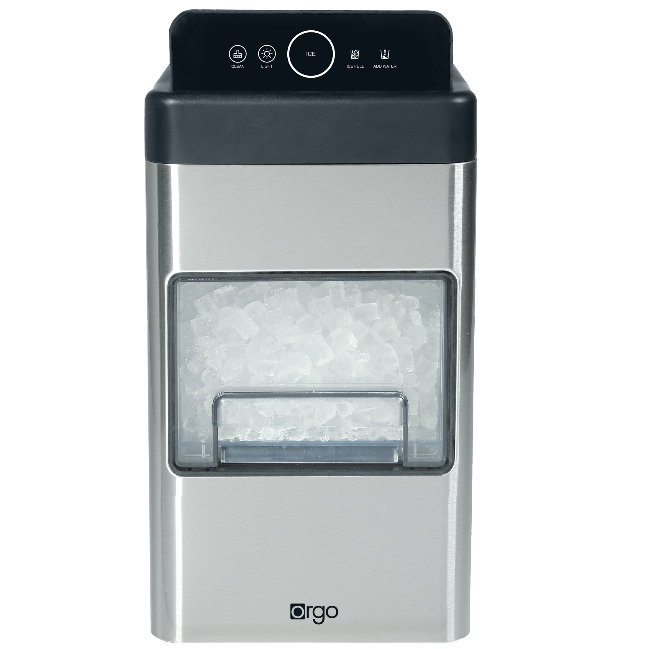 The Orgo Nugget Countertop Ice Maker – Portable Chewable Ice Machine for Home & Office, Self-Cleaning, Compact Design, Black