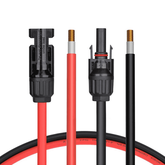 The Original 10 Feet 16AWG Solar Extension Copper Cable System with Female & Male Panel Connector to DC8mm Adapter Extension Wire Solar Power Kit Tool Power Solar Generator
