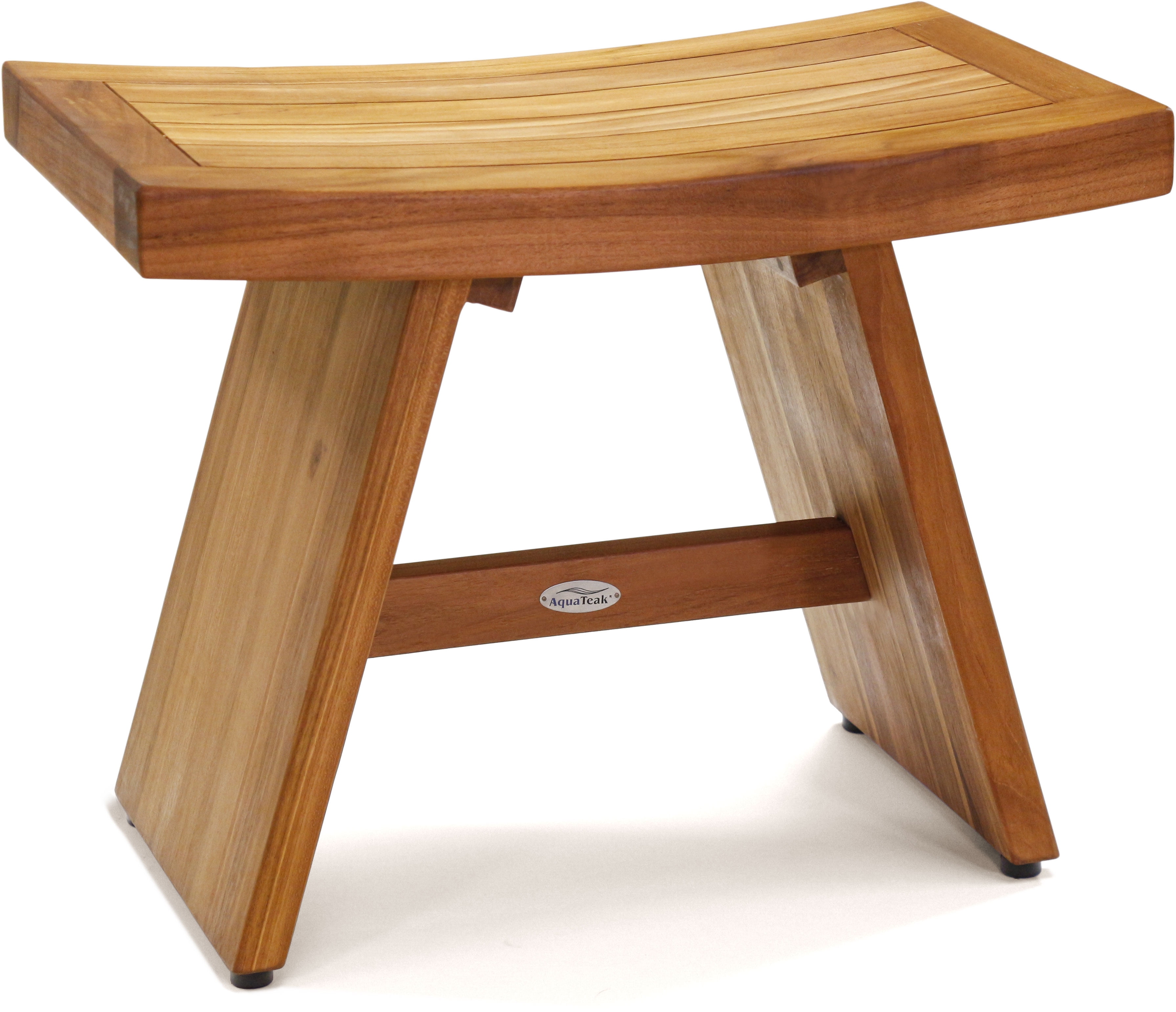 24" Teak Wood Spa Shower Bench with Teak Oil Finish