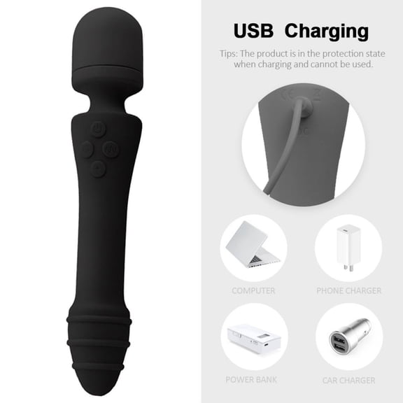 The Original 3-in-1 Personal Massager - Cordless, 2 hrs Continuous -Wand for Neck, Back Pain, Tension Relief & Muscle Soreness R107