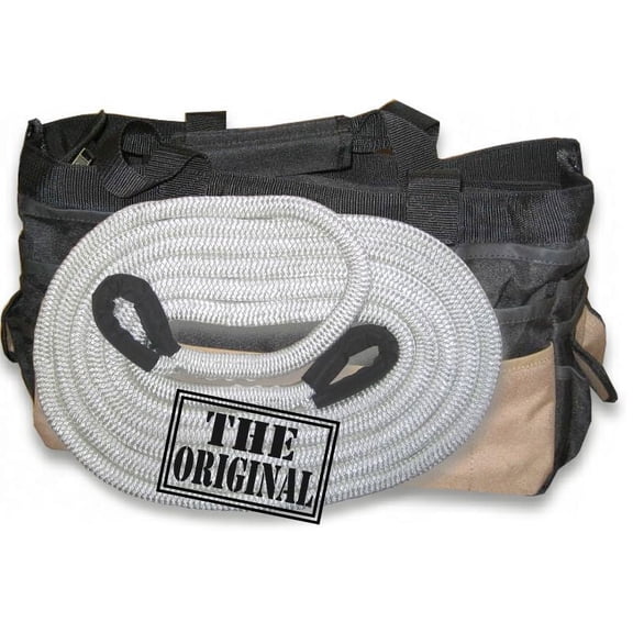 The "Original Aussie" SNATCH ROPE - 1 inch X 30 ft with Heavy-Duty Carry Bag (4X4 VEHICLE RECOVERY)