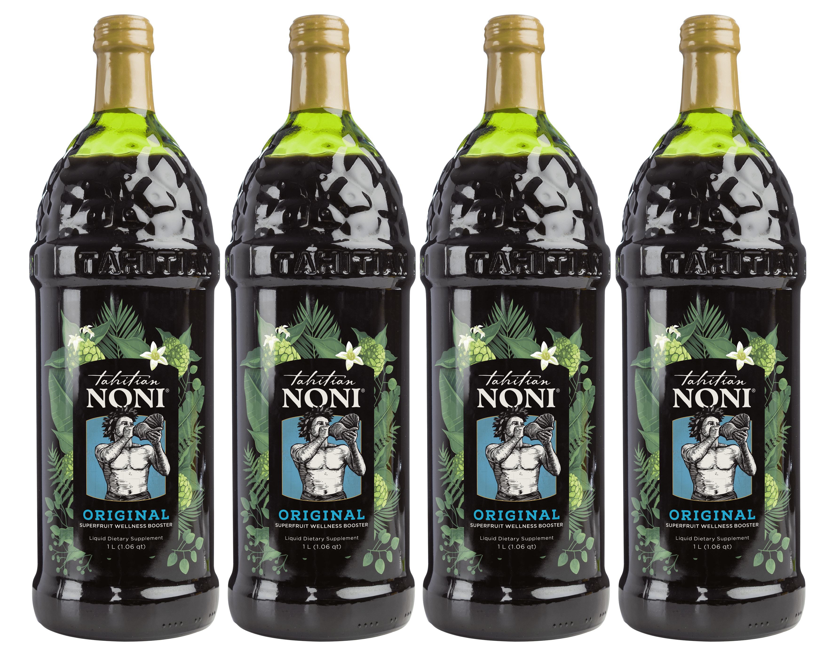 The Original Authentic TAHITIAN NONI® Juice by Morinda (Four 1 Liter Bottles per Case) - 4PK