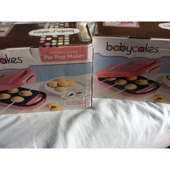 The Original Babycakes Nonstick Coated Pie Pop Maker with Included Accessories
