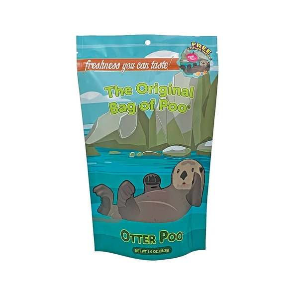 The Original Bag of Poo, Otter Poop (Orange Cotton Candy), Novelty Gag Gift