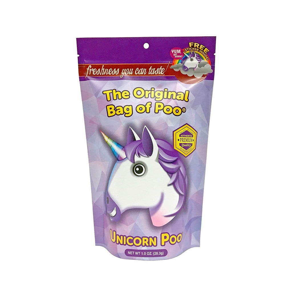 The Original Bag of Poo, Unicorn Poop (Purple Cotton Candy), Novelty Gag Gift