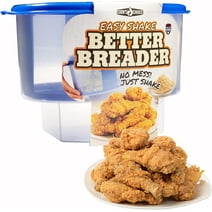 The Original Better Breader Bowl- All-in-1, Solution for Mess-Free Batter Breading Station for Home & On-the-Go- Pour Seasoning, Add Meat or Veggies & Shake for the Perfect Coating