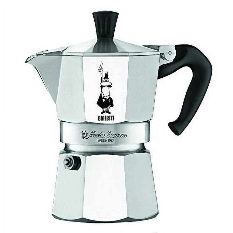 The Original Bialetti Moka Express Made in Italy 3-Cup Stovetop