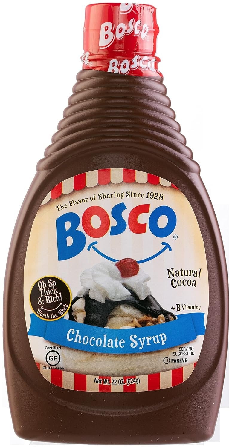 The Original Bosco Chocolate Syrup - 22 oz Squeeze Bottle all nature