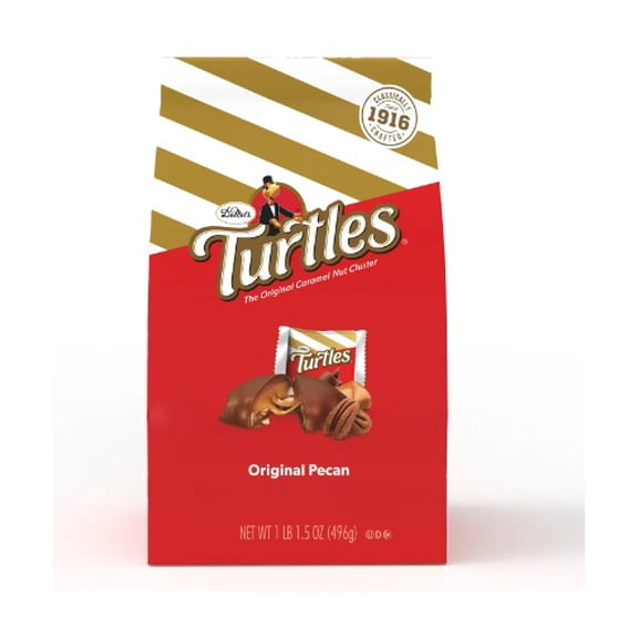 DeMet's Original Turtle Bites, Original Pecan, 1 lb, 1.5 oz Bag, (22002036)