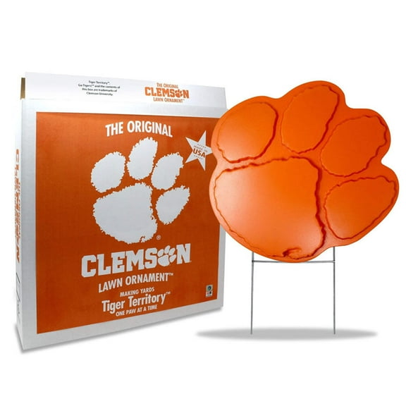 The Original Clemson Lawn Ornament - Clemson Tigers Paw