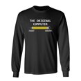 thumbnail image 1 of The Original Computer Sarcastic Novelty Gift Idea Adult Humor Funny Men's Long Sleeve Shirts, 1 of 3