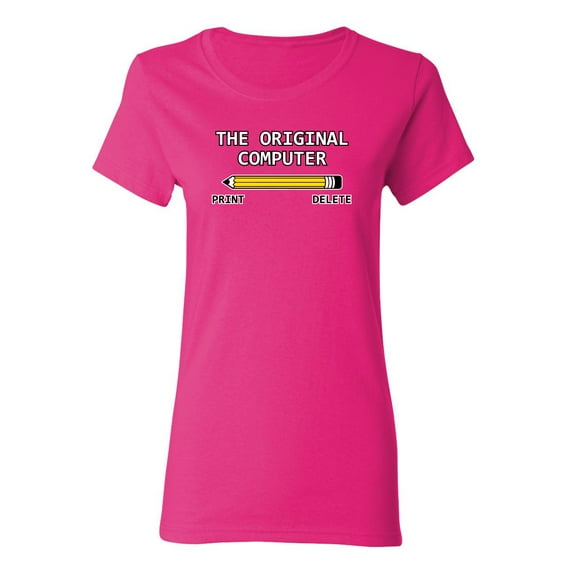 The Original Computer Sarcastic Novelty Gift Idea Adult Humor Funny Women's Casual Tees
