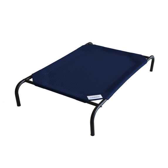 The Original Coolaroo Elevated Pet Dog Bed, Indoor & Outdoor Use, Durable, Cooling, Navy Blue, Large, 51" L x 31.50" W x 8" H