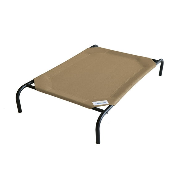 The Original Coolaroo Elevated Pet Dog Bed, Indoor & Outdoor Use, Durable, Cooling, Nutmeg, Large, 51" L x 31.50" W x 8" H