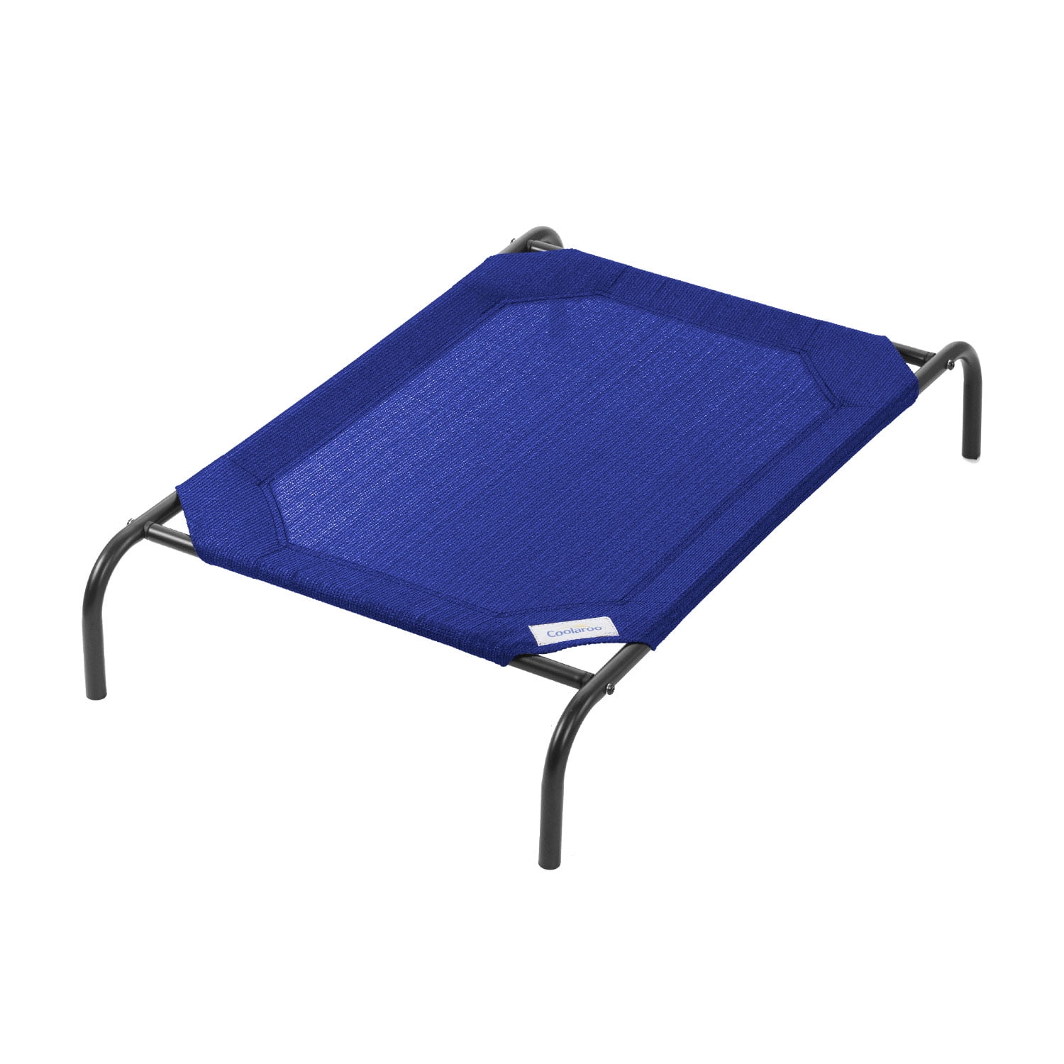 Medium Aquatic Blue Elevated Outdoor Dog Bed with Steel Frame