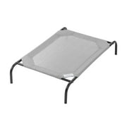 The Original Coolaroo Elevated Pet Dog Bed, Indoor & Outdoor Use, Durable, Cooling, Gray, Medium, 42" L x 25.50" W x 8" H