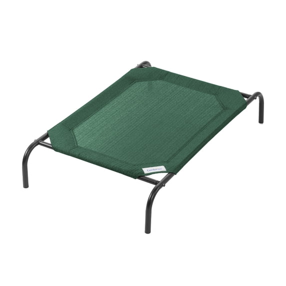 The Original Coolaroo Elevated Pet Dog Bed, Indoor & Outdoor Use, Durable, Cooling, Brunswick Green, Medium, 42" L x 25.50" W x 8" H