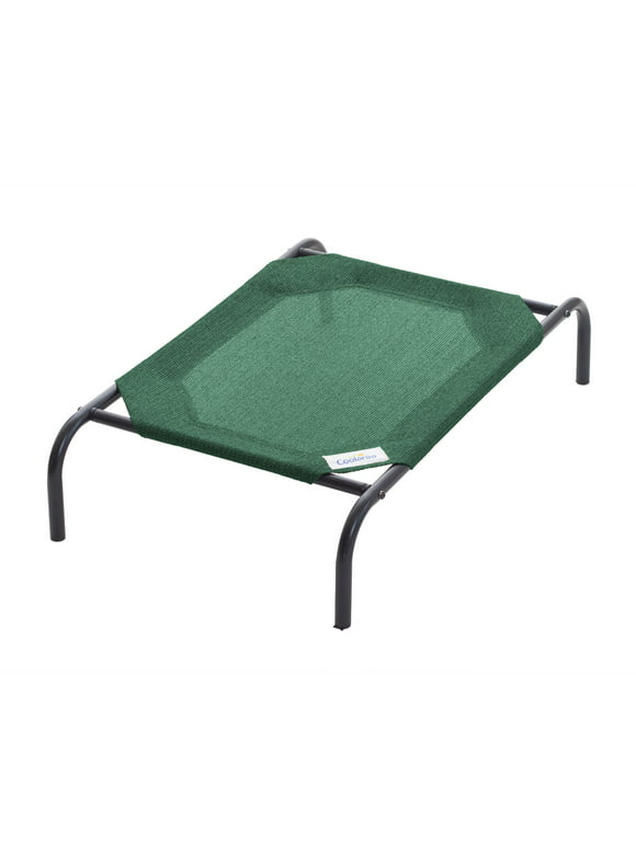 The Original Coolaroo Elevated Pet Dog Bed for Indoors & Outdoors, Small, Brunswick Green