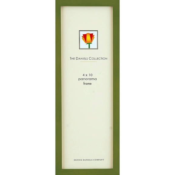 The Original DANIELS W41  GALLERY WOODS Green-stained hardwood by Dennis Daniels - 4x10