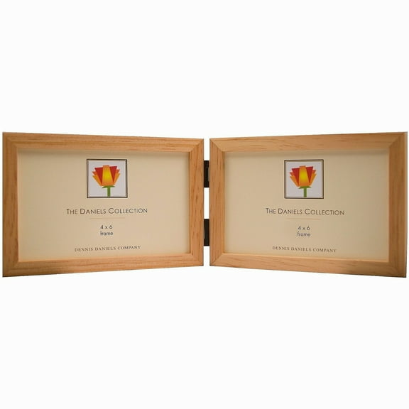 The Original DANIELS W41  GALLERY WOODS  u horizontal hinged  u  natural-stain 6x4 frame by Dennis Daniels - 4x6