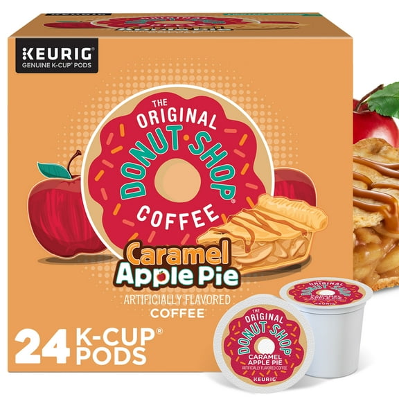The Original Donut Shop, Caramel Apple Pie Light Roast K-Cup Coffee Pods, 24 Count