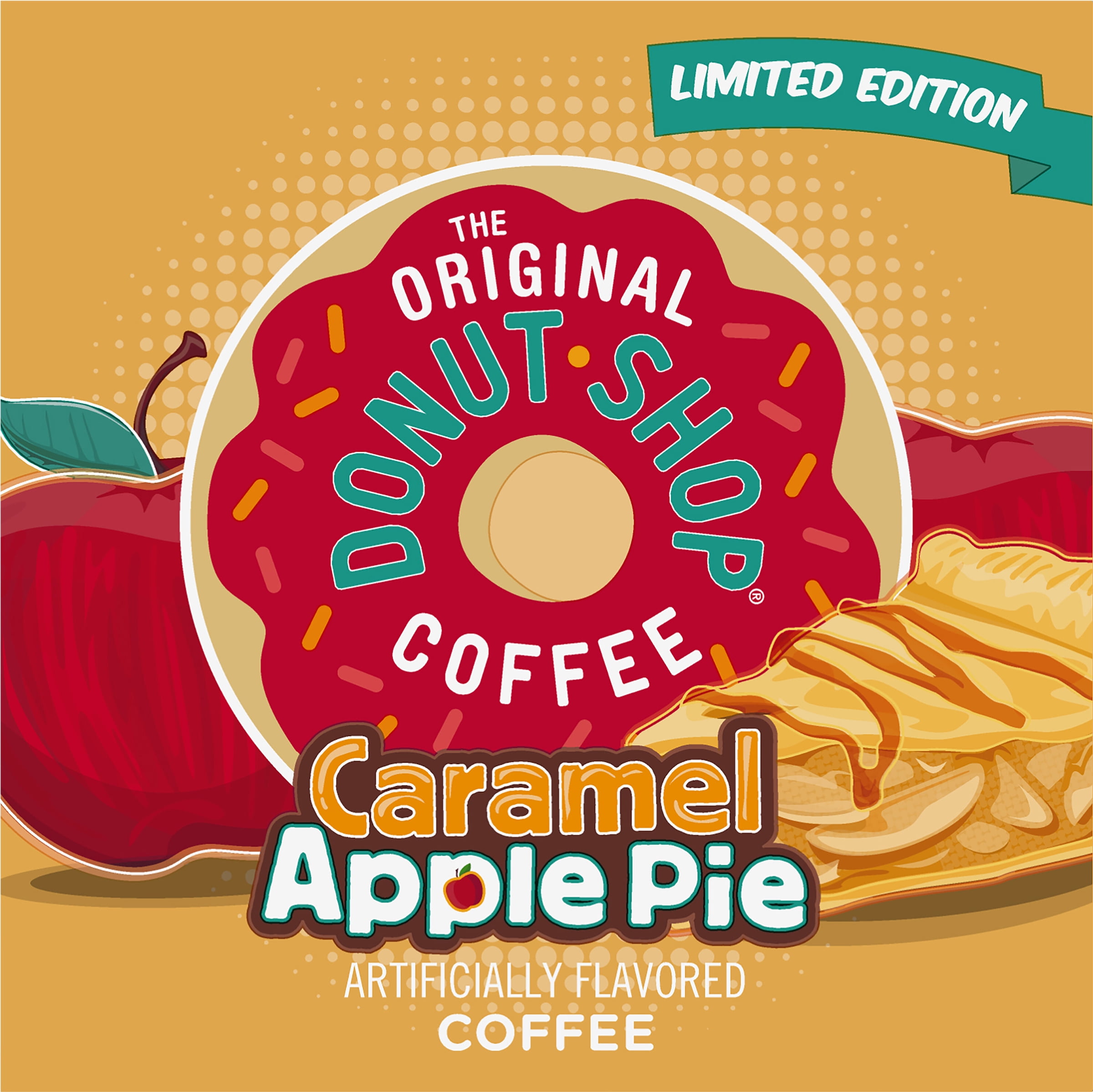 The Original Donut Shop Coffee Caramel Apple Pie K Cups 1 Box of 12
