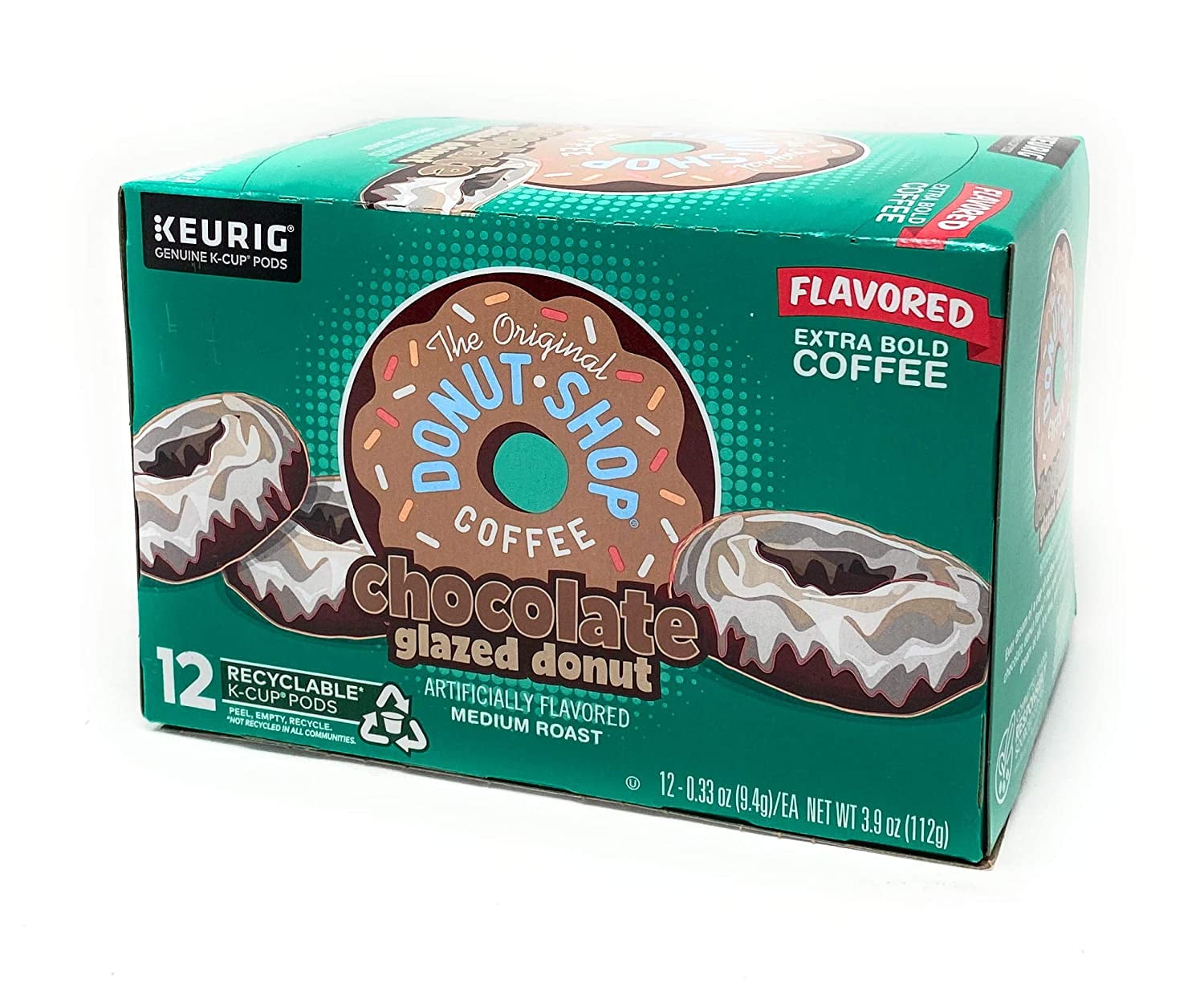 The Original Donut Shop Coffee Chocolate Glazed Donut KCups 12 count