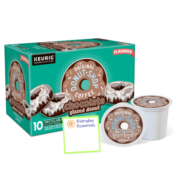 The Original Donut Shop Coffee Chocolate Glazed Donut Keurig Single-Serve K-Cup Pods, Medium Roast Coffee, 10 Count