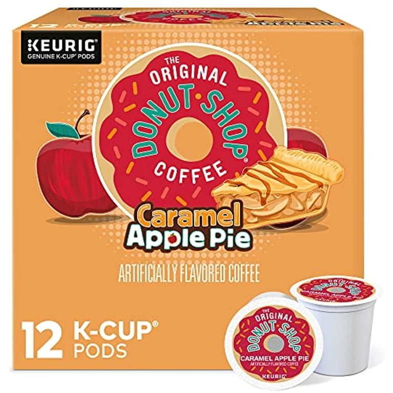 The Original Donut Shop Coffee, Keurig K-Cup Pods, Light Roast, Caramel  Apple Pie, 12 Count - Walmart.com