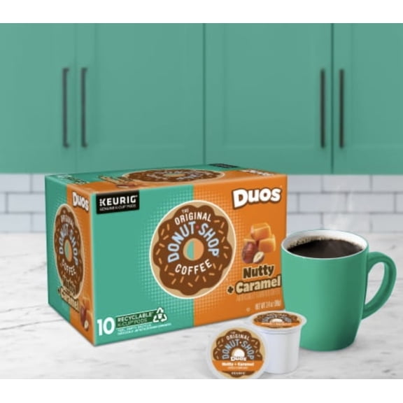 The Original Donut Shop Coffee Nutty + Caramel – 10 K-Cup Pods