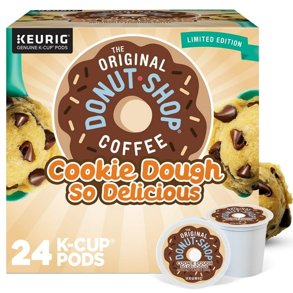 The Original Donut Shop, Cookie Dough Light Roast K-Cup Coffee Pods, 24 Count