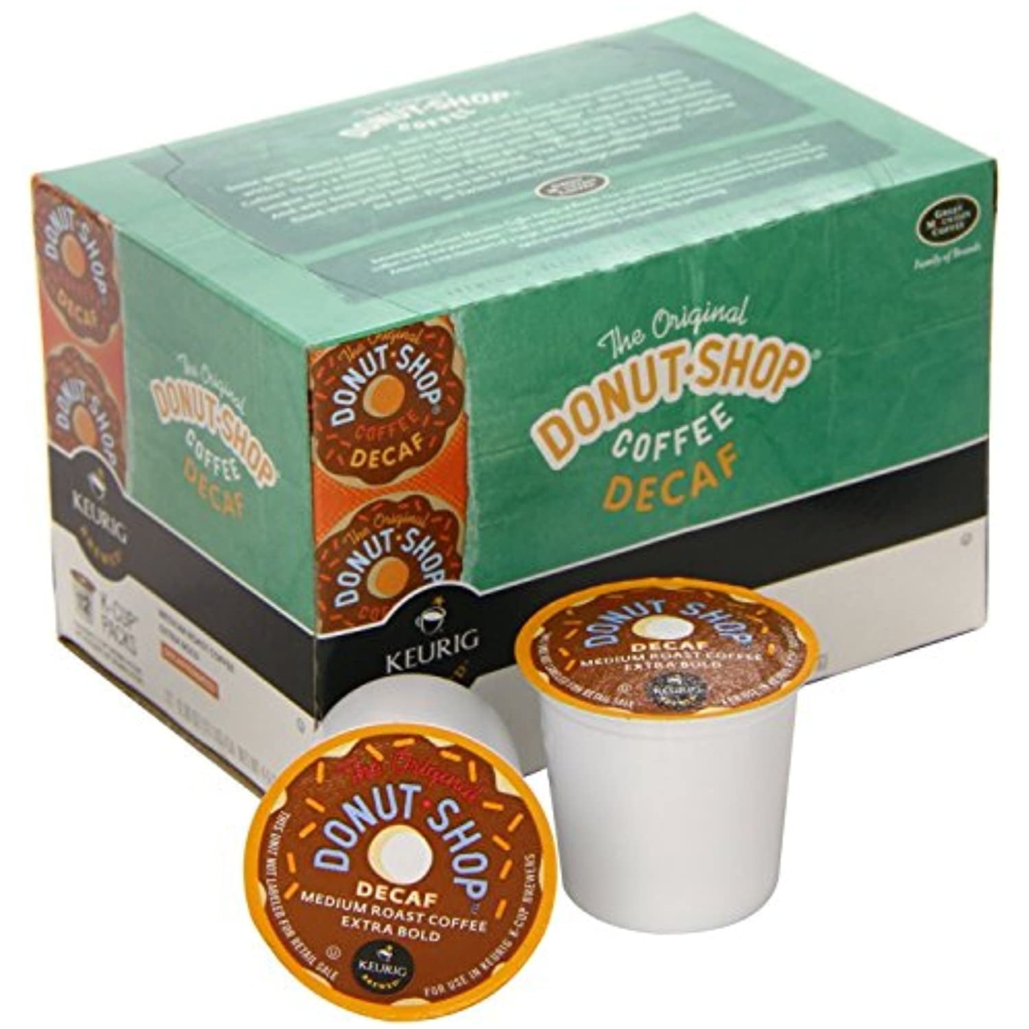 The Original Donut Shop Decaf Coffee Keurig K-Cups, 12-Count Retail Box (Pack Of 2)