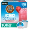 The Original Donut Shop, Iced Refreshers Strawberry Açaí Flavor K-Cup Pods, 10 Count