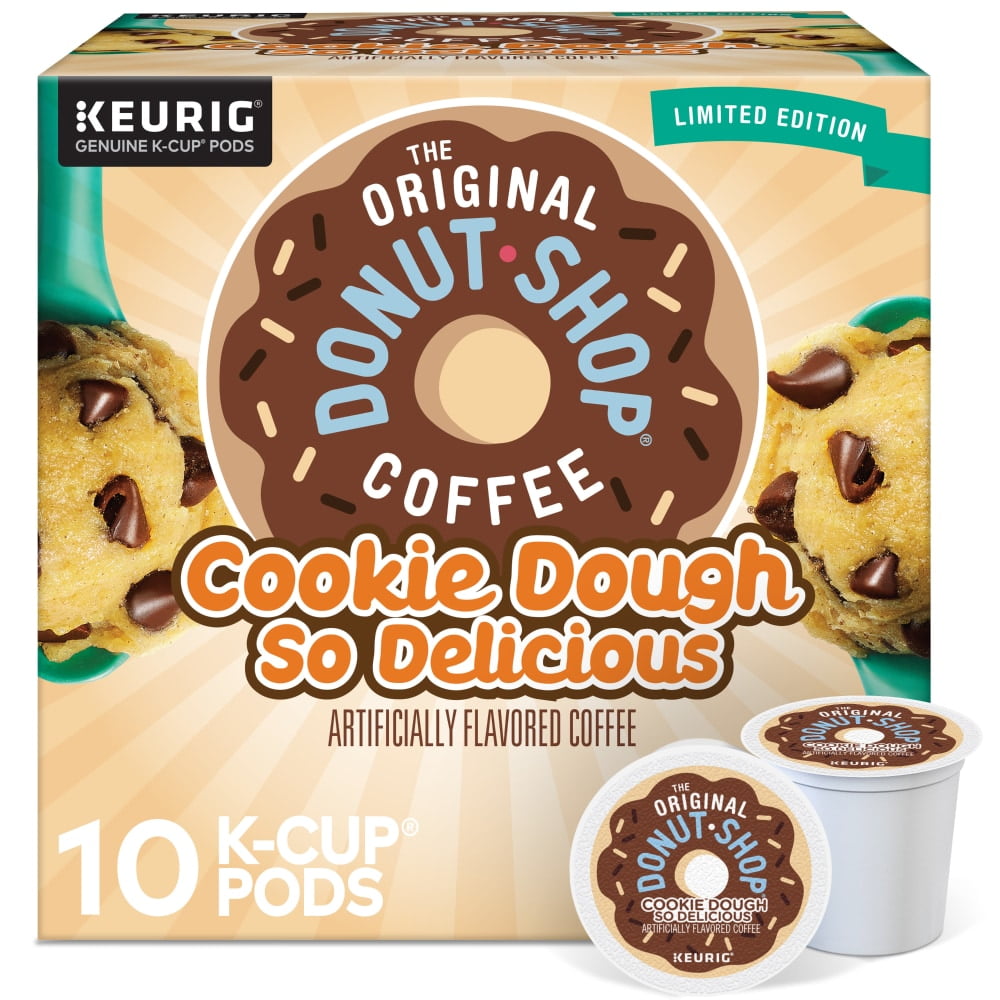 The Original Donut Shop Keurig Cookie Dough So Delicious K-Cup Coffee Pods, 10 ct (Package May Vary)