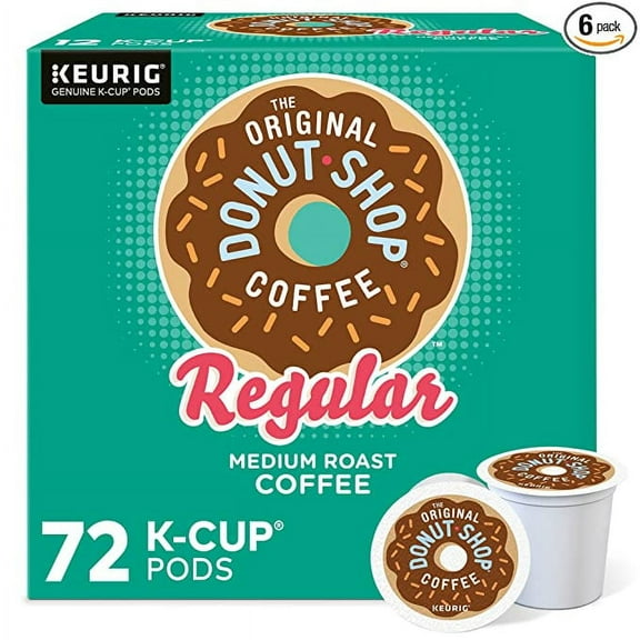 The Original Donut Shop Keurig Single-Serve K-Cup Pods, Regular Medium Roast Coffee, 72 Count