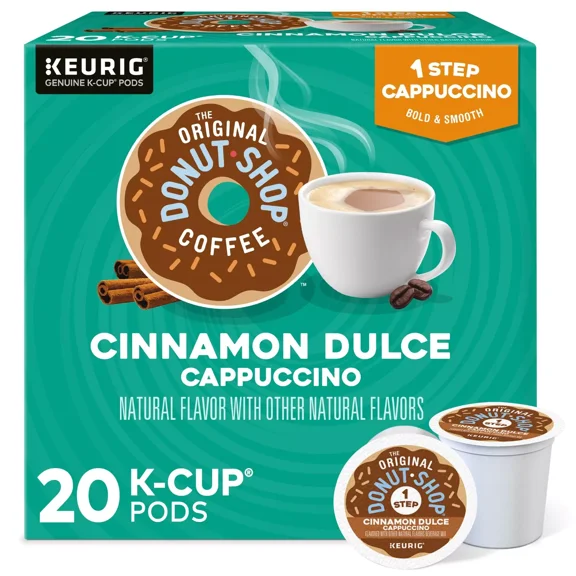 The Original Donut Shop One-Step Cinnamon Dulce Cappuccino, 20 K-Cups