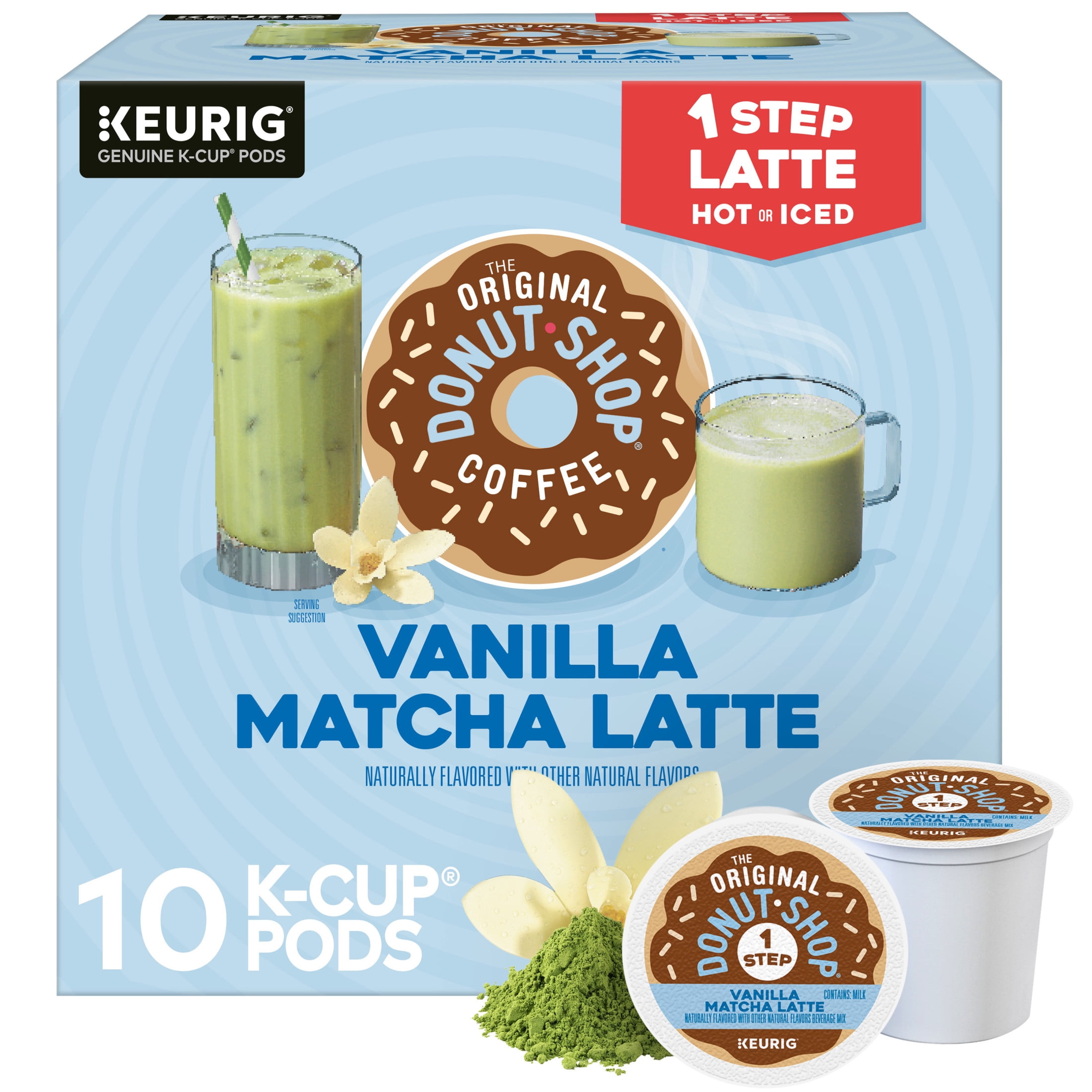 The Original Donut Shop, One Step Vanilla Matcha Latte Flavor K