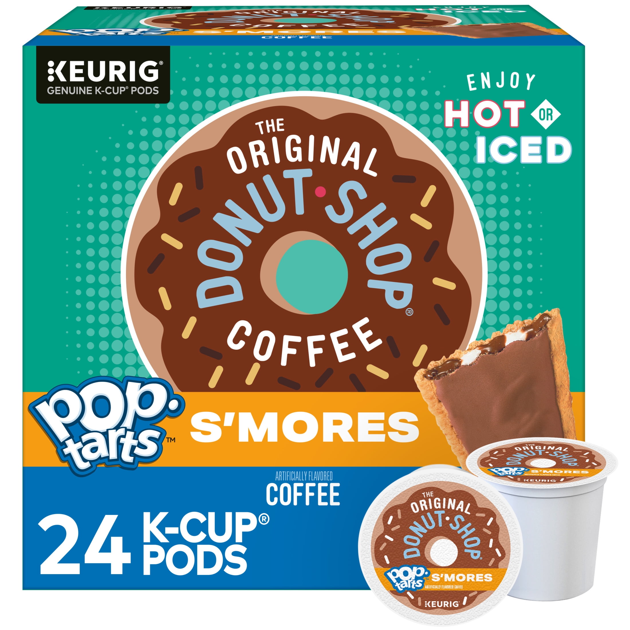 The Original Donut Shop, Pop-Tarts S'mores Flavored K-Cup Coffee Pods, 24 Count
