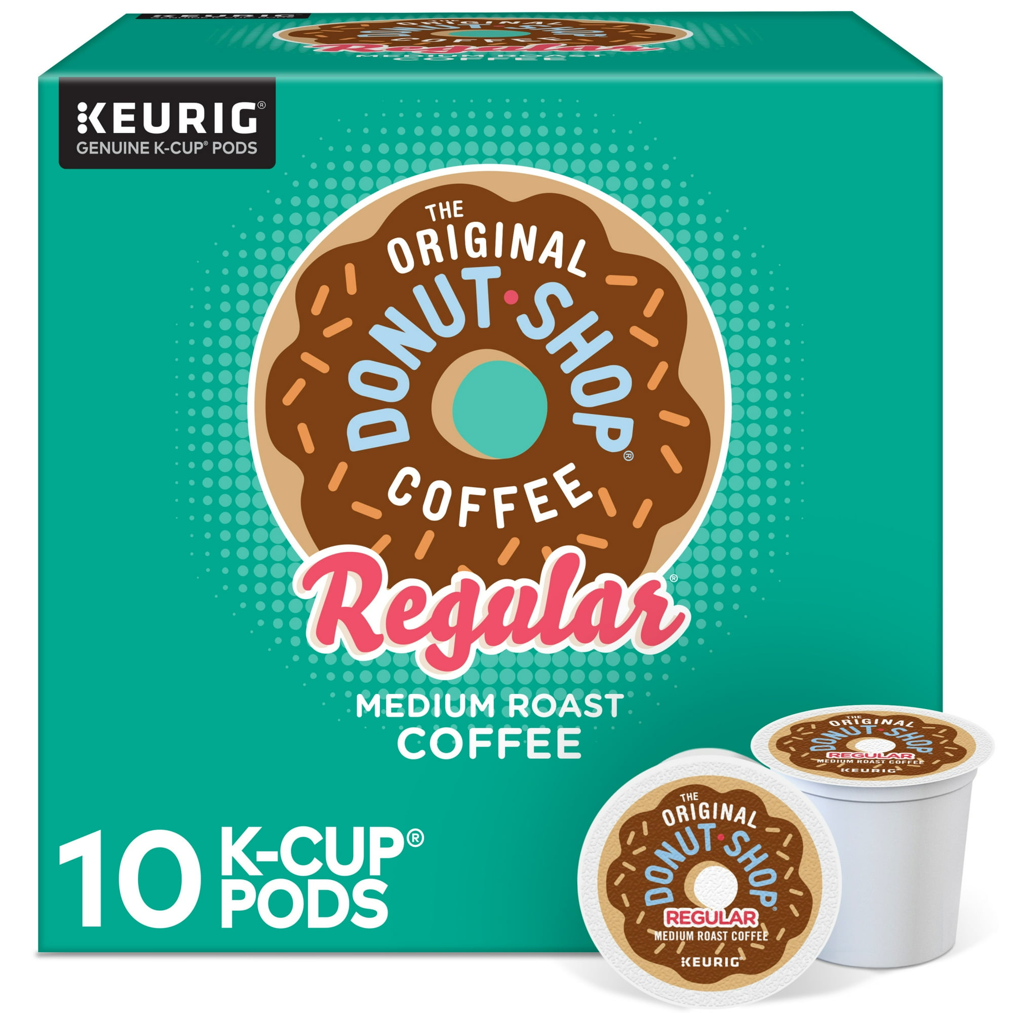 The Original Donut Shop, Regular Medium Roast K-Cup Pods, 10 Count