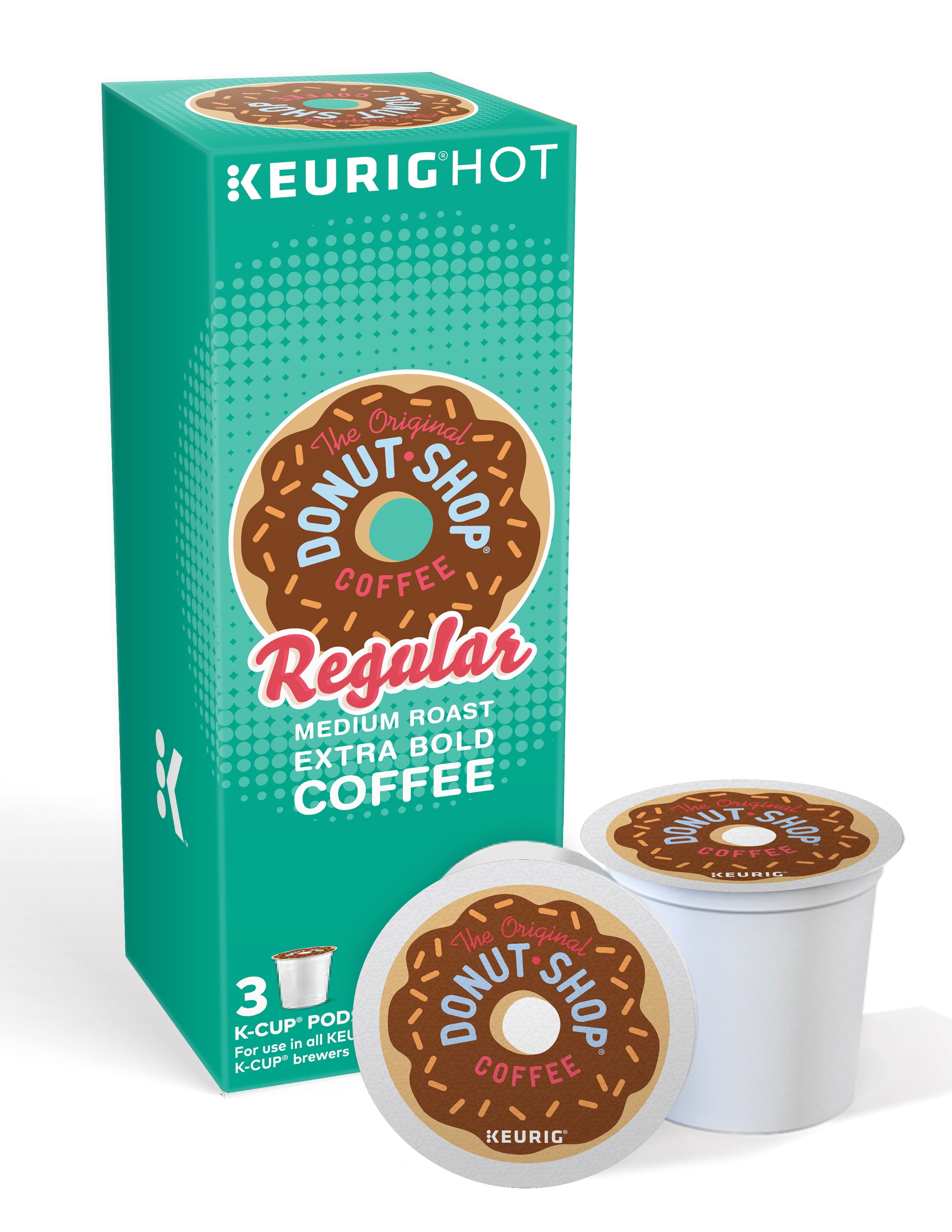 The Original Donut Shop Regular Keurig Single-Serve K-Cup Pods, Medium Roast Coffee, 3 Count